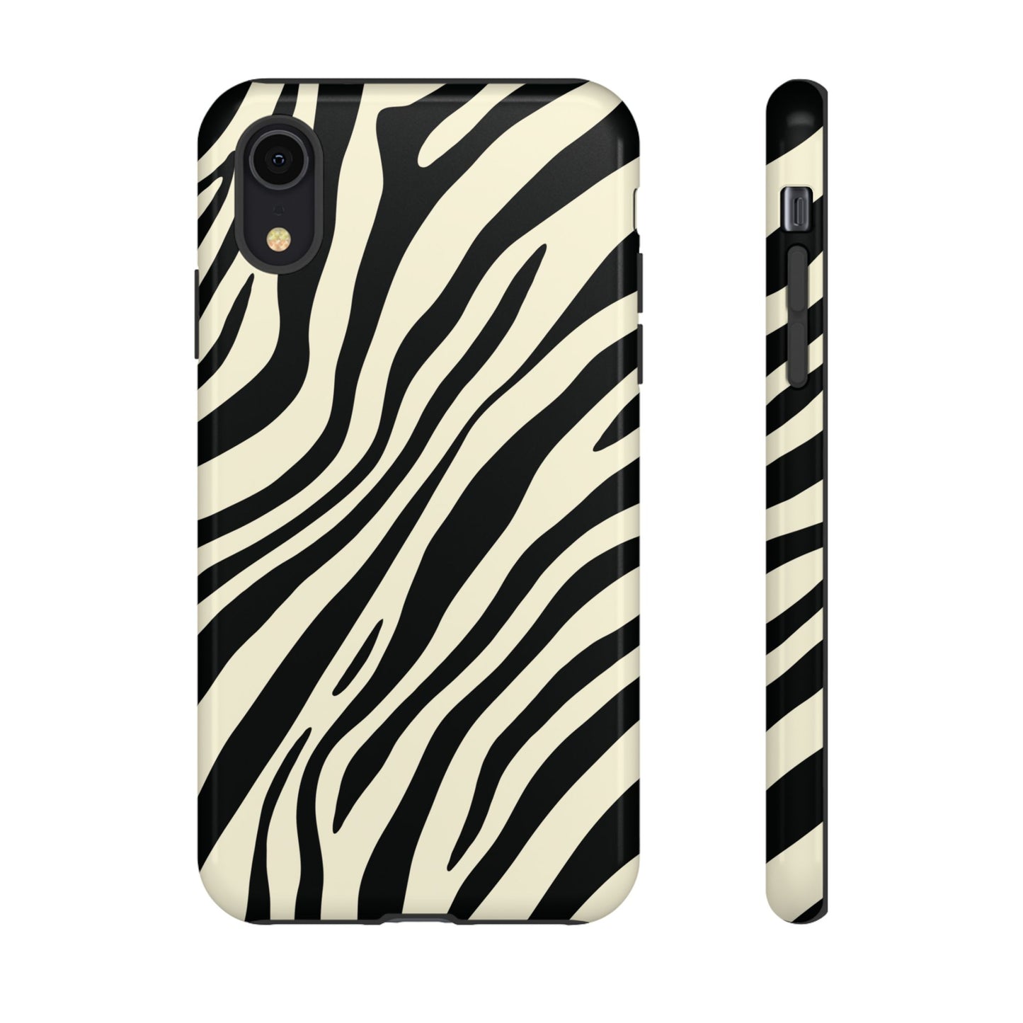 Modern Neutral Zebra Print Phone Case