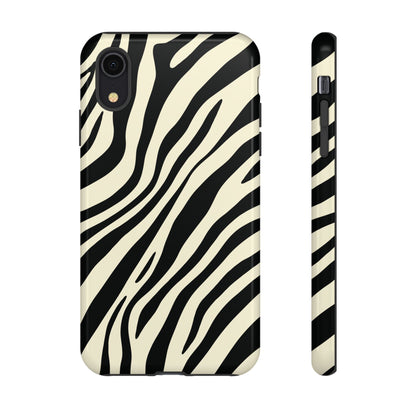 Modern Neutral Zebra Print Phone Case