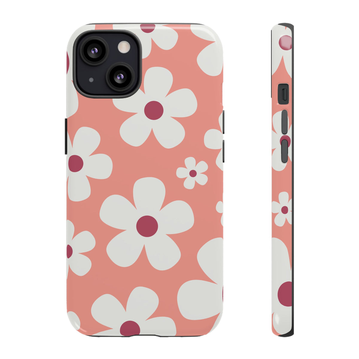 Cute Pink Daisy Pattern #2 Phone Case - Pink Phone Case - iPhone 13 / Glossy