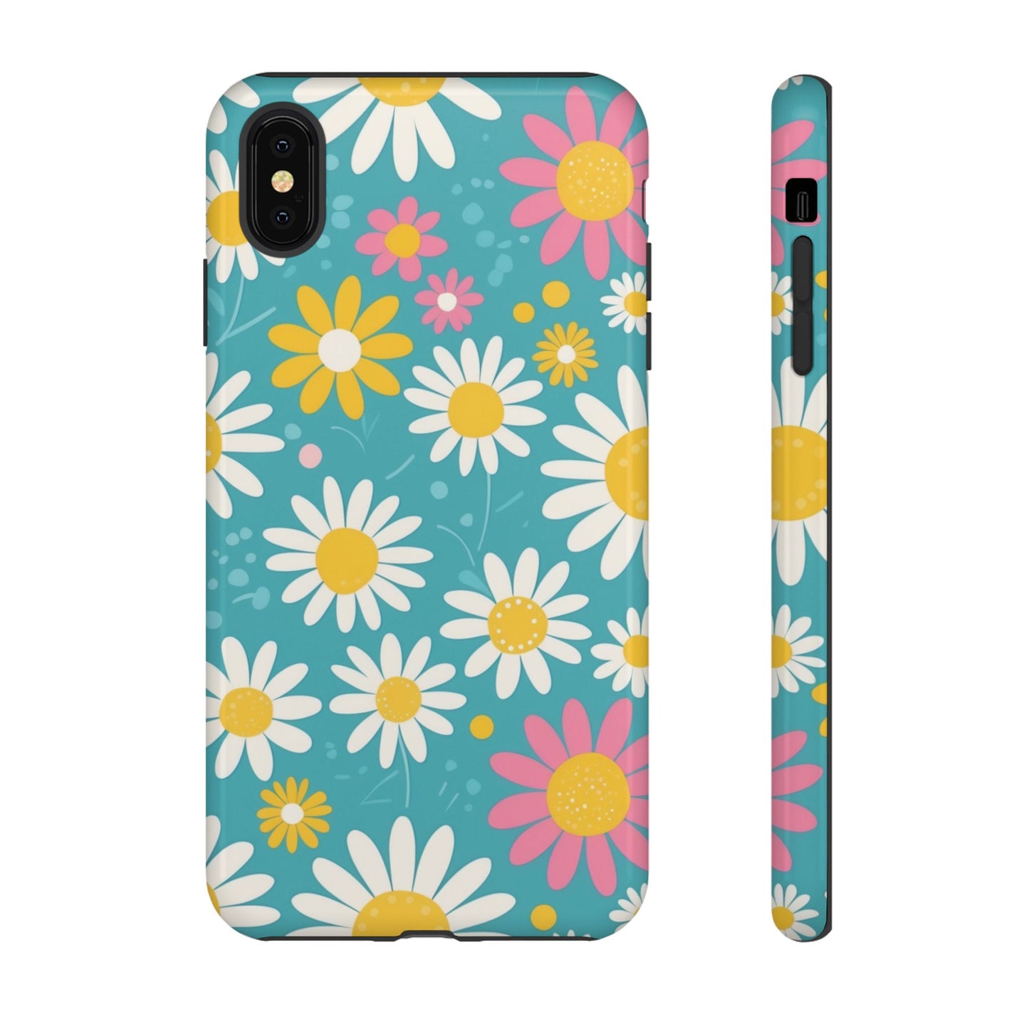 iPhone XS MAX / Glossy Phone Case - Daisies Floral Pattern 5 Phone Case