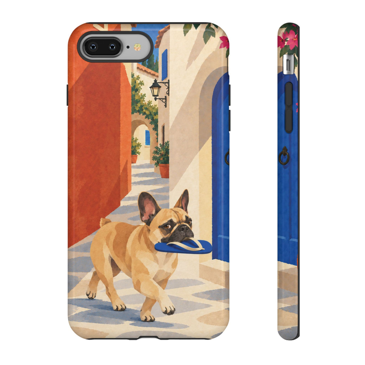French Bulldog Quiet Lane Phone Case - Multicolor Phone Case - iPhone 8 Plus / Glossy