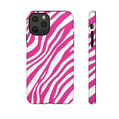 Modern Hot Pink Zebra Print Phone Case