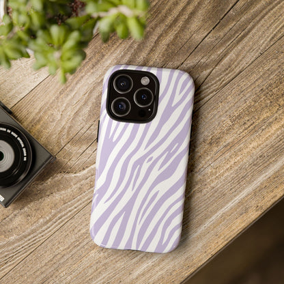 Lavender Tiger Print Phone Case