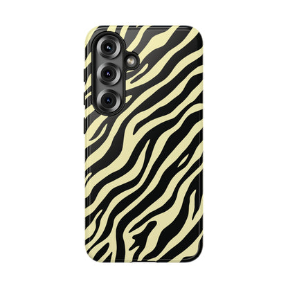 Stylish Neutral Zebra Print Phone Case