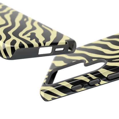 Stylish Neutral Zebra Print Phone Case