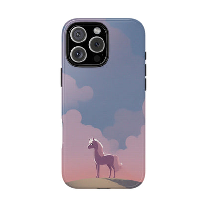 iPhone 16 Pro Max / Glossy Phone Case - Pony & Cloud Design Phone Case