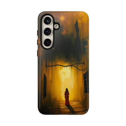 Acrylic Gothic Woman in Red Phone Case