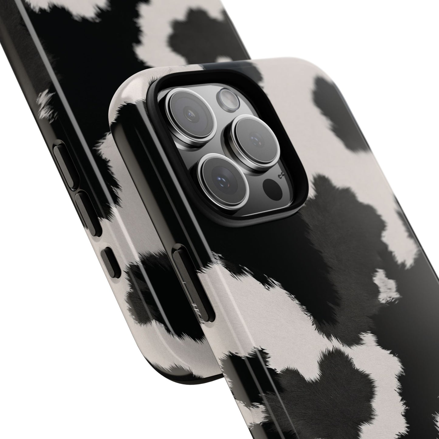 Modern Monochrome Cow Print Phone Case