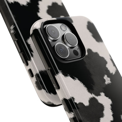 Modern Monochrome Cow Print Phone Case