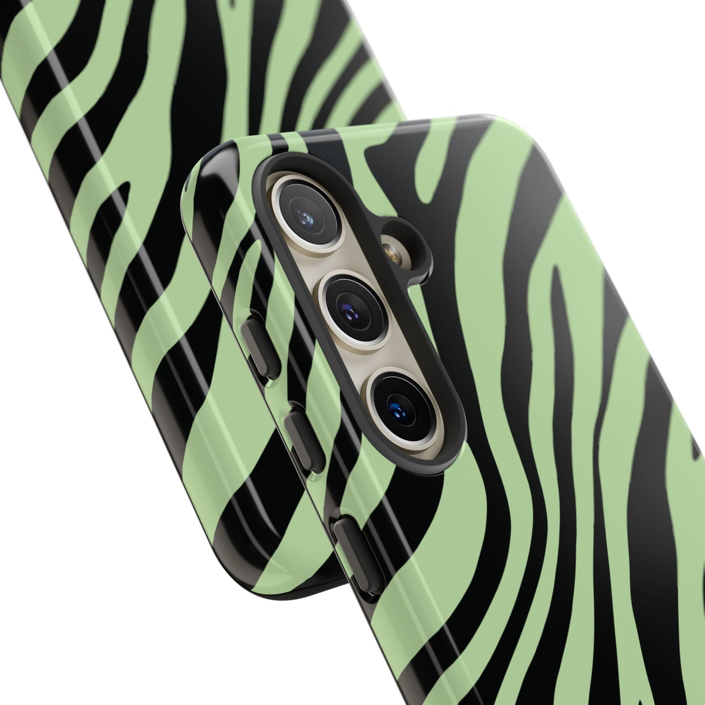 Modern Mint Zebra Print Phone Case