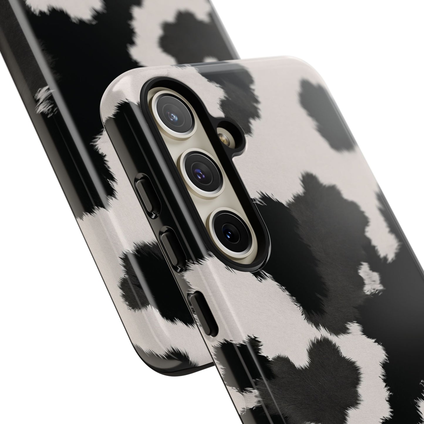 Modern Monochrome Cow Print Phone Case