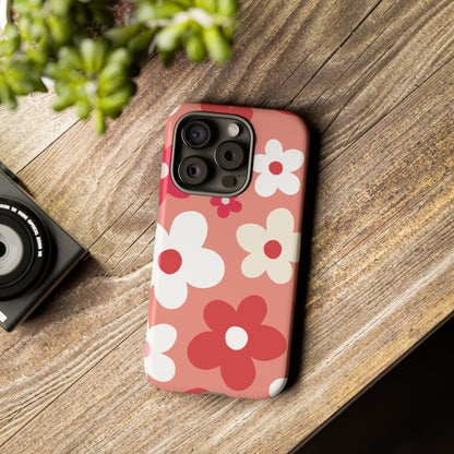 Cute Pink Daisy Pattern #1 Phone Case - Pink Phone Case