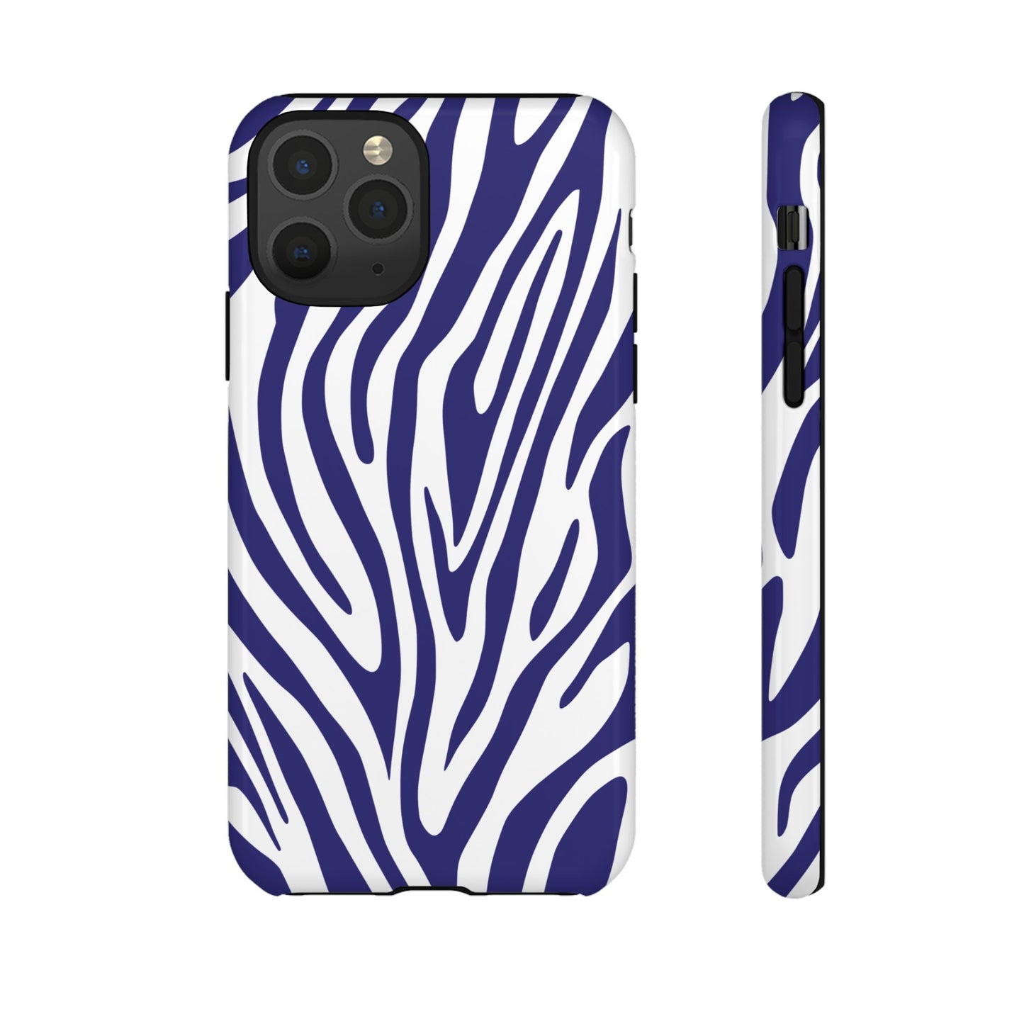 Graphic Blue Tiger Print Phone Case