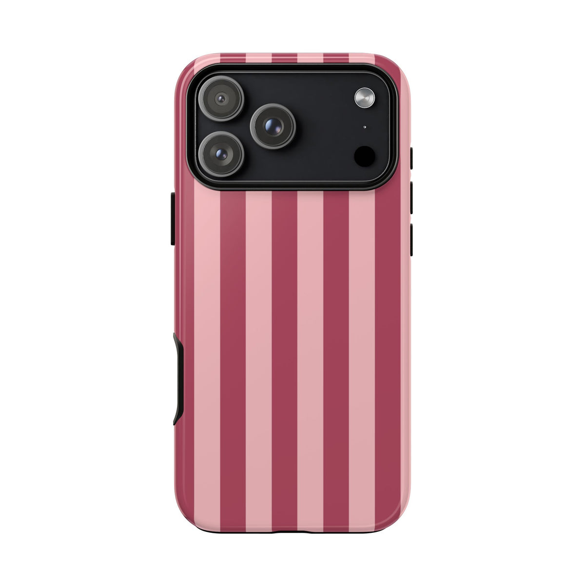 Pink Stripe Pattern Phone Case - Pink Phone Case - iPhone 17 Pro Max / Glossy