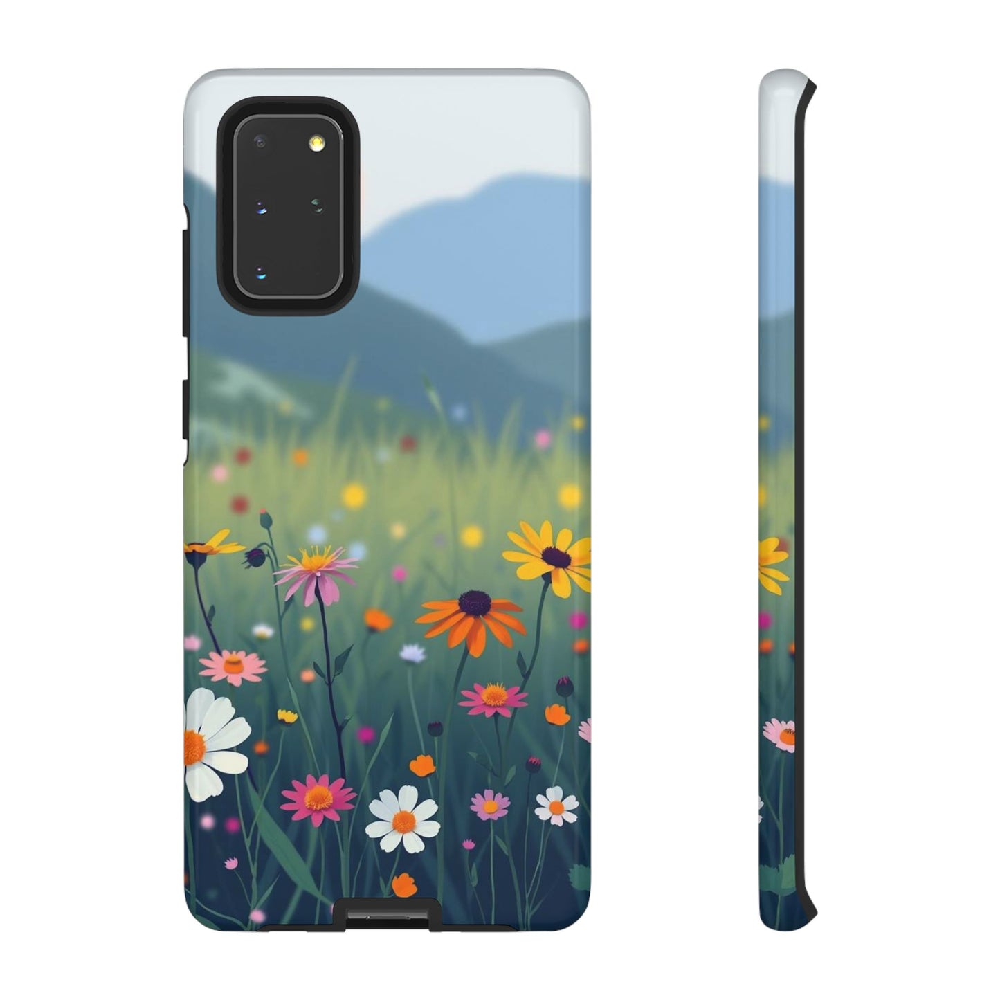 Samsung Galaxy S20+ / Glossy Phone Case - Vibrant Meadow Design Phone Case