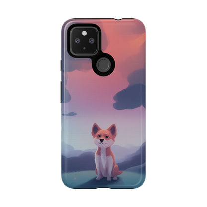 Cute Dog & Cloud Design Phone Case