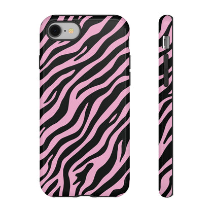 Stylish Blush Zebra Print Phone Case