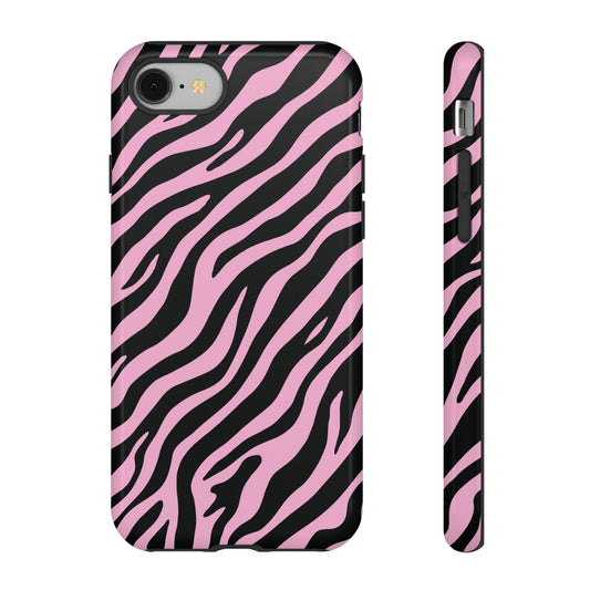 Stylish Blush Zebra Print Phone Case