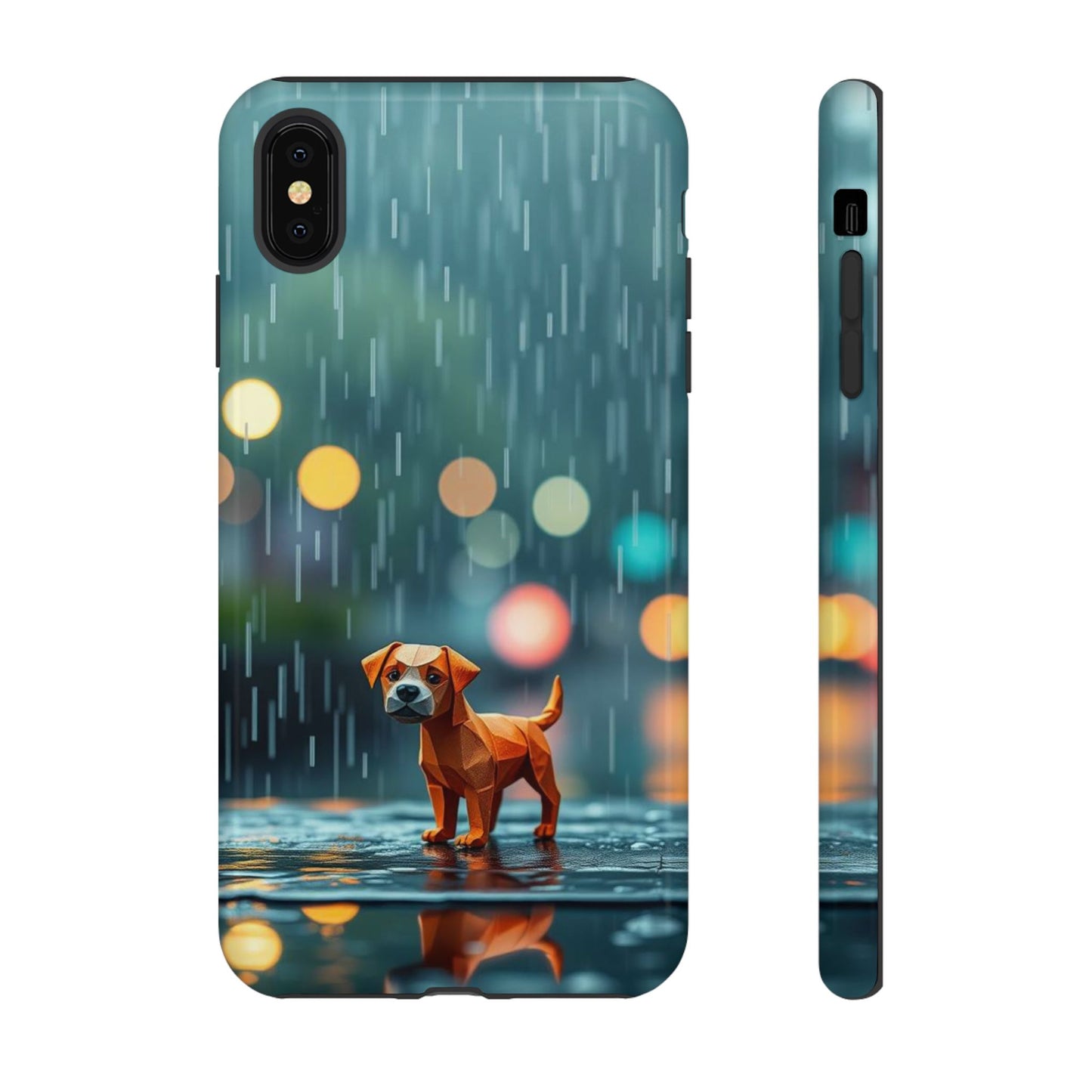 iPhone XS MAX / Glossy Phone Case - Origami ’Soggy Dog’ Design Phone Case