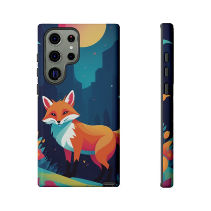 Samsung Galaxy S23 Ultra / Glossy Phone Case - Stylised Fox Design Phone Case