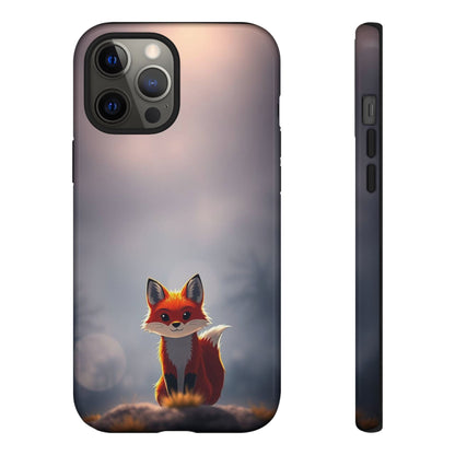 iPhone 12 Pro Max / Glossy Phone Case - Cute Gothic Fox Design Phone Case