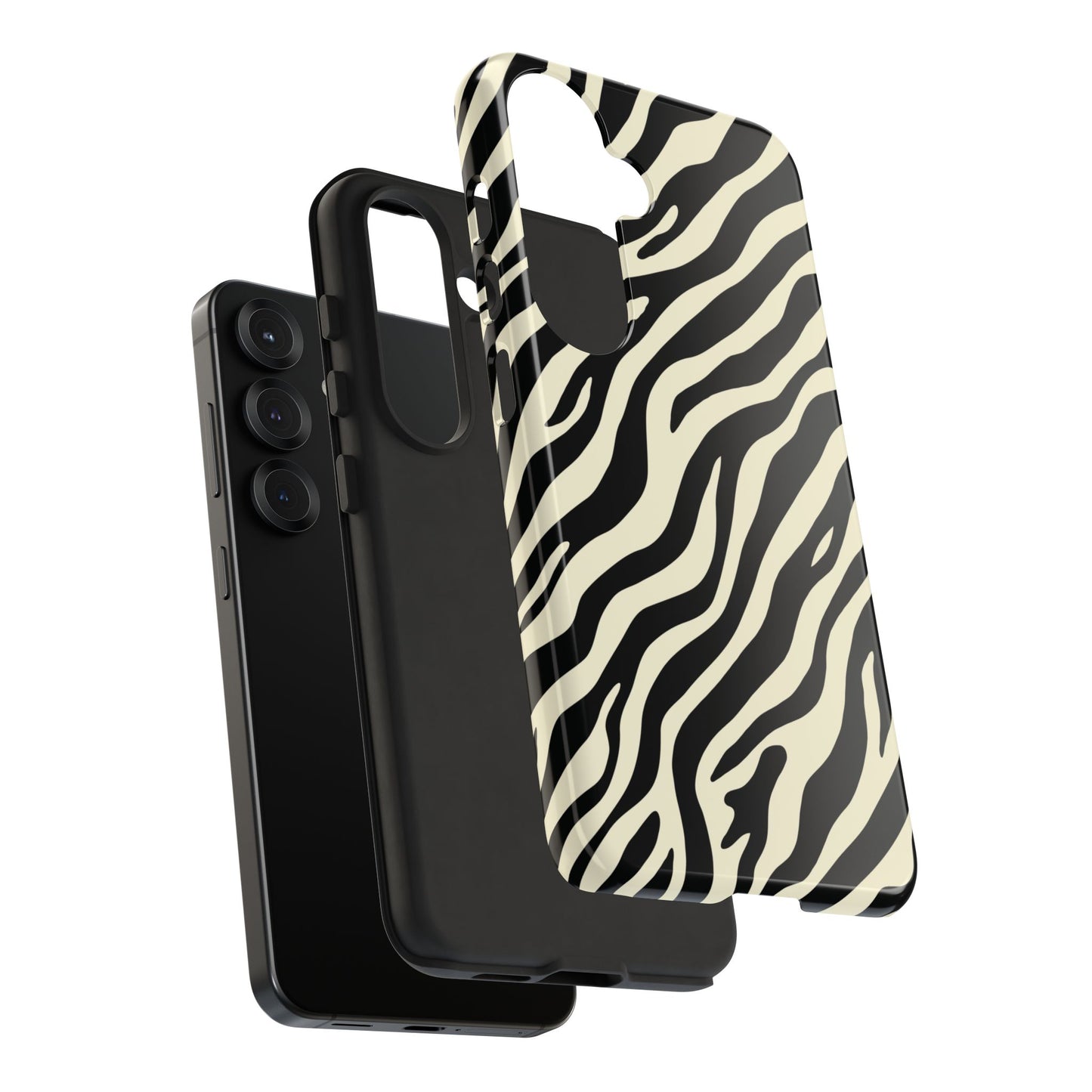 Chic Ivory Zebra Print Phone Case