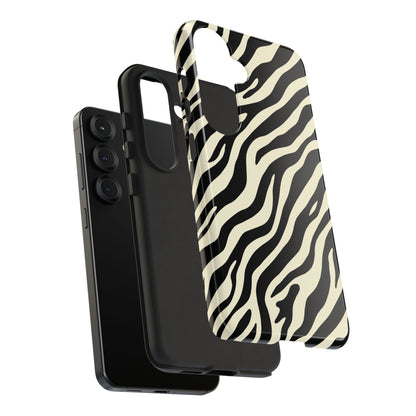 Chic Ivory Zebra Print Phone Case