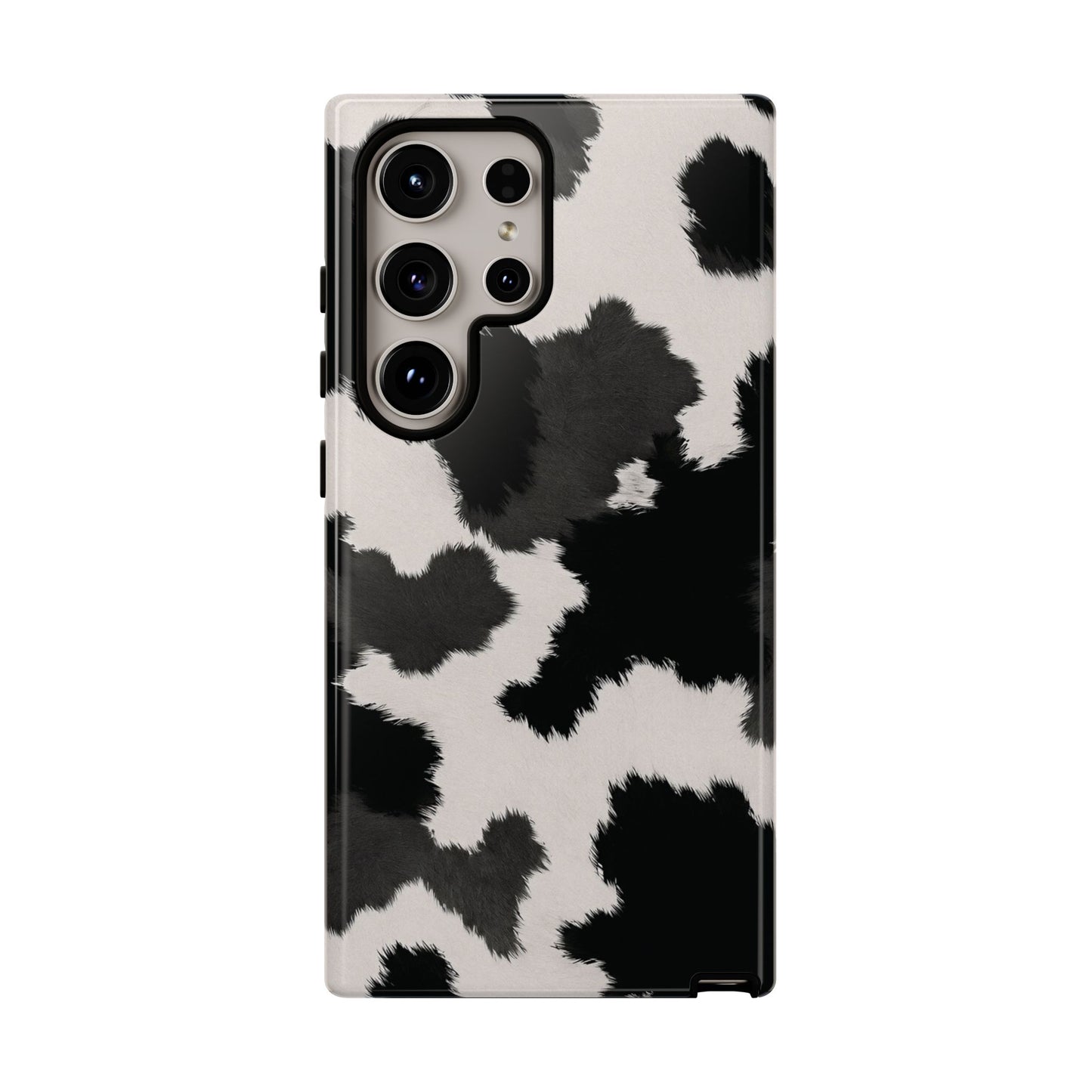 Modern Monochrome Cow Print Phone Case