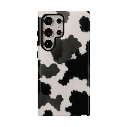 Modern Monochrome Cow Print Phone Case