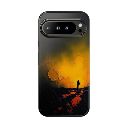 Google Pixel 9 Pro XL / Glossy Phone Case - Acrylic Mysterious Figure Phone Case