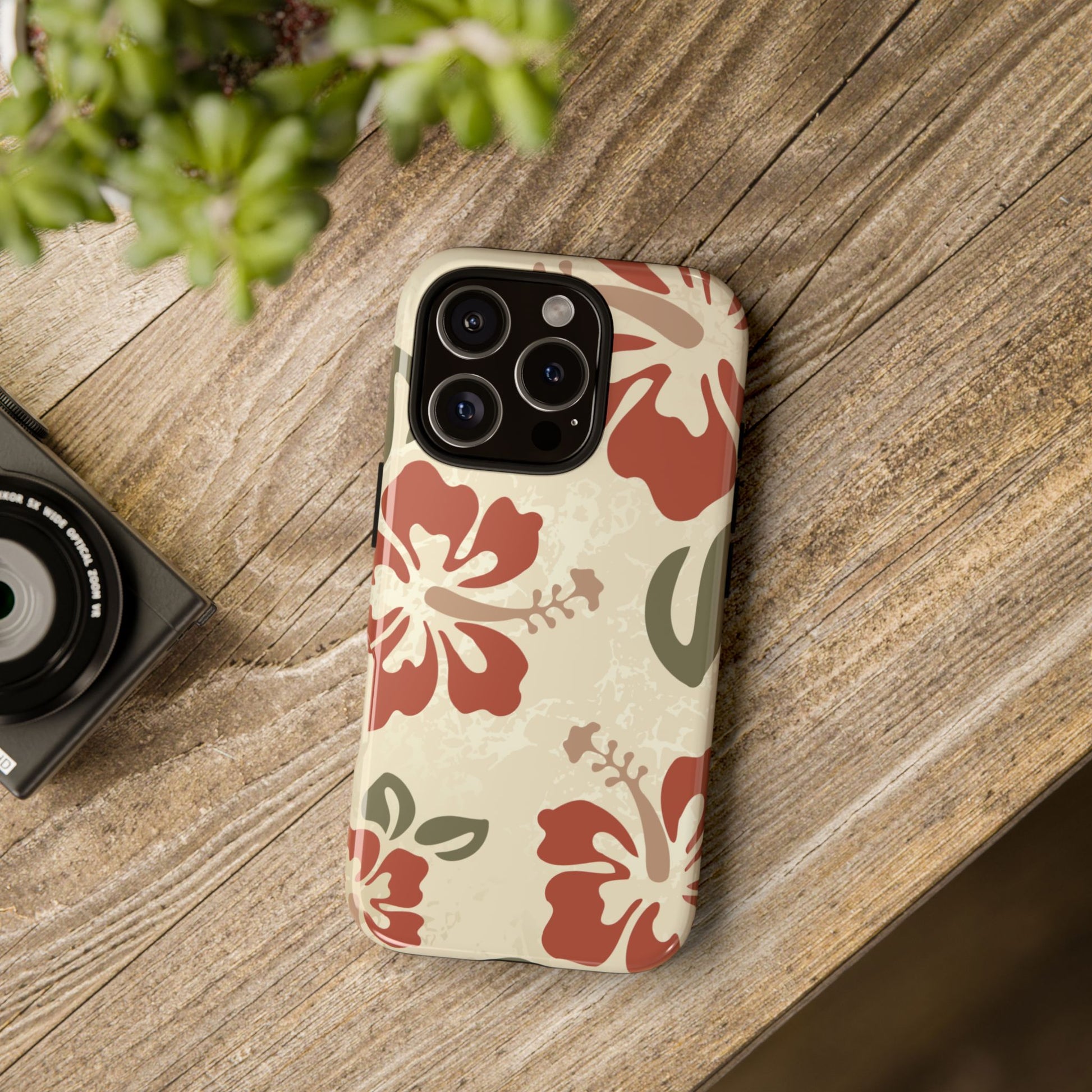 Phone Case - ’Boho Chic Hibiscus Pattern #1’ Phone Case