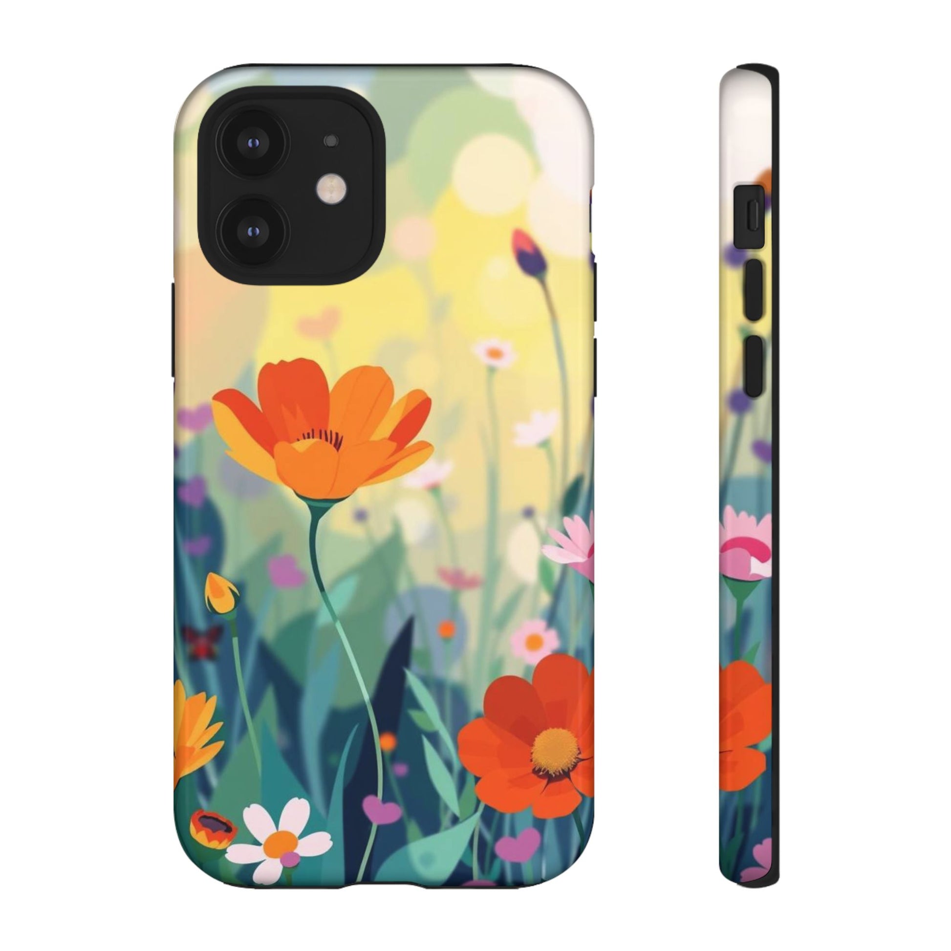 Pop Art Style Wildflower Design Phone Case - Multicolor Phone Case - iPhone 12 / Glossy