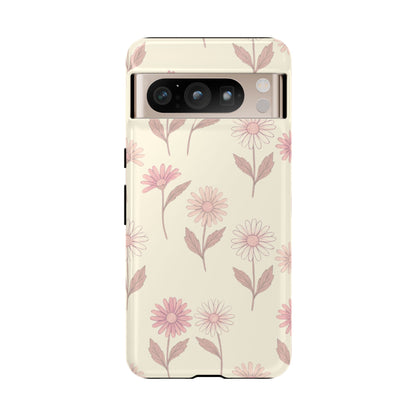 Pretty Blush Daisy Pattern Phone Case