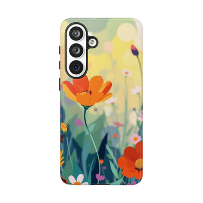 Pop Art Style Wildflower Design Phone Case - Multicolor Phone Case - Samsung Galaxy S26 Plus / Glossy