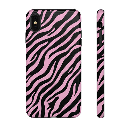 Stylish Blush Zebra Print Phone Case
