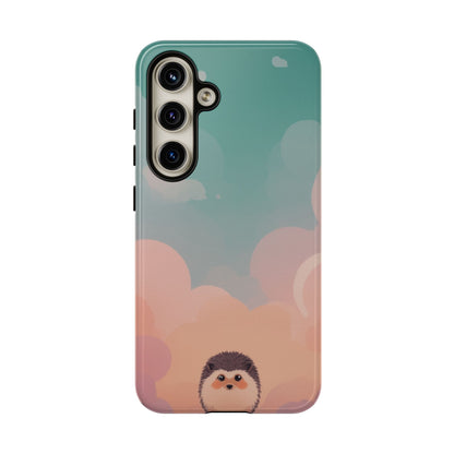Cute Hedgehog & Cloud Design Phone Case - Multicolor Phone Case - Samsung Galaxy S24 / Glossy
