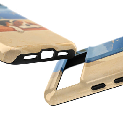 Basset Hound Unfinished Chapter Phone Case - Multicolor Phone Case