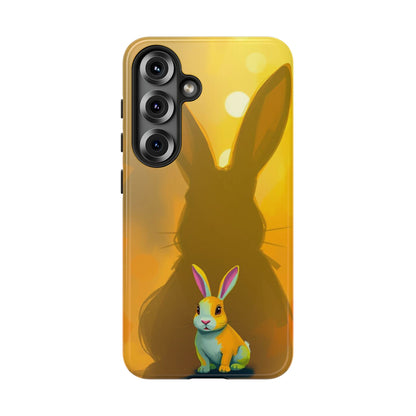 Samsung Galaxy S25 / Glossy Phone Case - Shadow Rabbit Design Phone Case