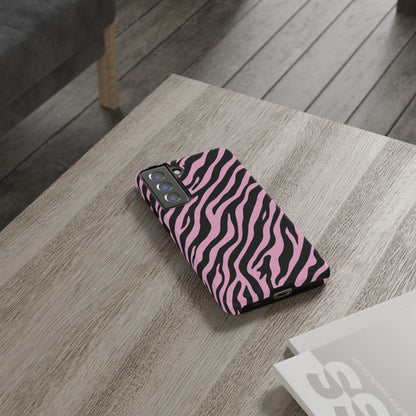 Stylish Blush Zebra Print Phone Case