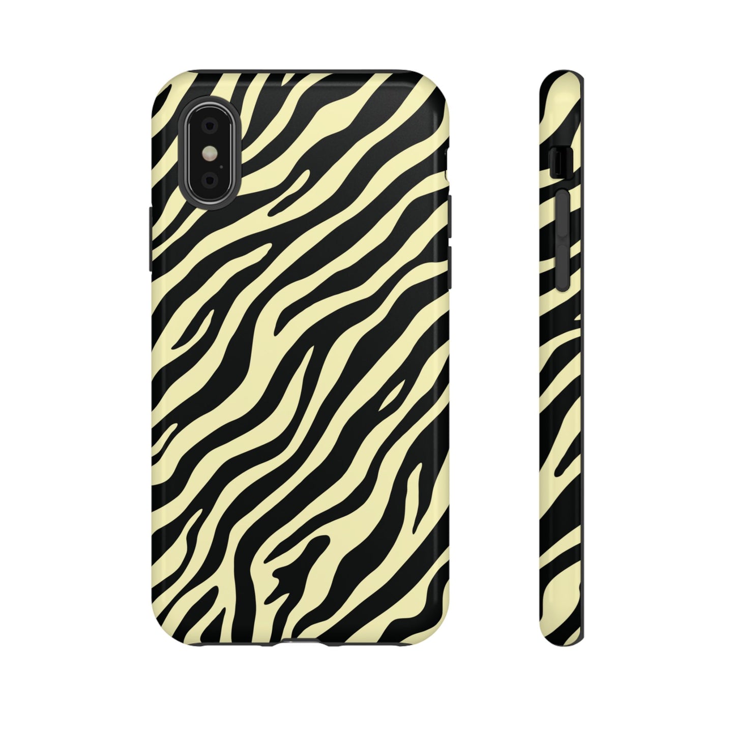 Stylish Neutral Zebra Print Phone Case