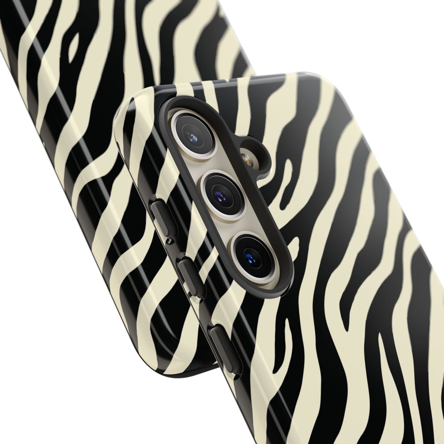Chic Ivory Zebra Print Phone Case