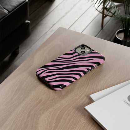 Modern Blush Zebra Print Phone Case