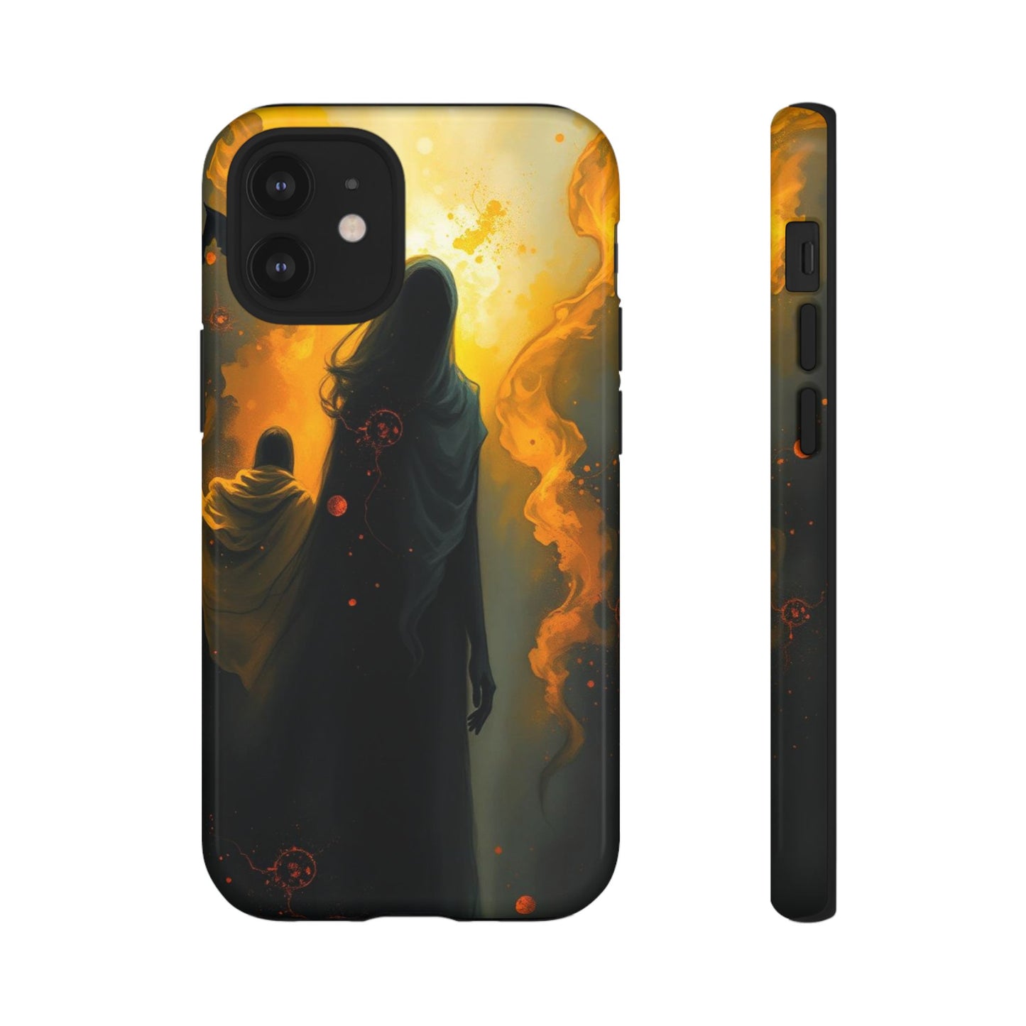 iPhone 12 Mini / Glossy Phone Case - Acrylic Gothic Myterious Figures Phone Case