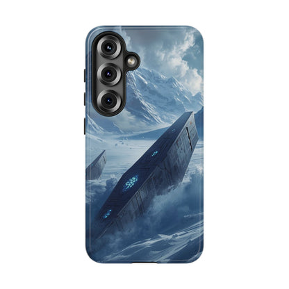 Samsung Galaxy S25 / Glossy Phone Case - Frozen Alien Wreckage Sci-fi Phone Case
