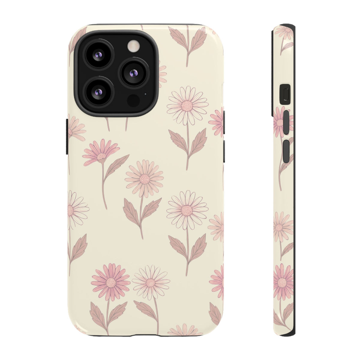 Pretty Blush Daisy Pattern Phone Case