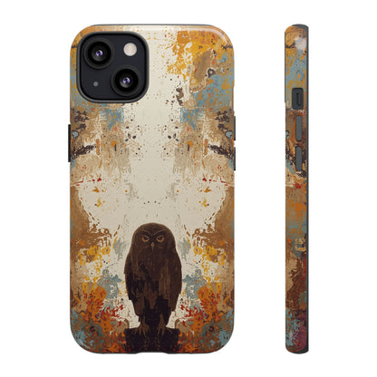 Abstract Owl Design Phone Case