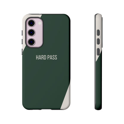 Samsung Galaxy S23 Plus / Glossy Phone Case - Sassy Statement Case ’Hard Pass’ in Green & White