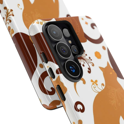 Abstract Cat Pattern Phone Case - Multicolor Phone Case
