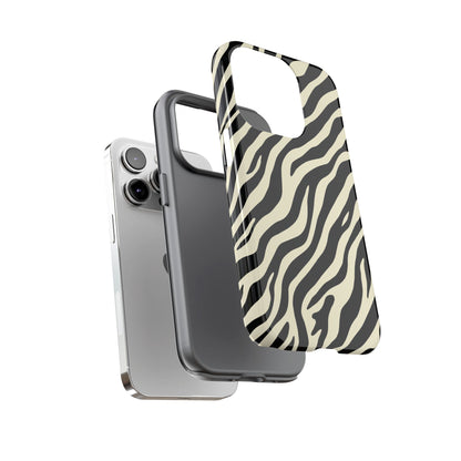 Chic Ivory Zebra Print Phone Case