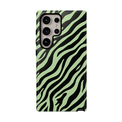 Stylish Mint Zebra Print Phone Case
